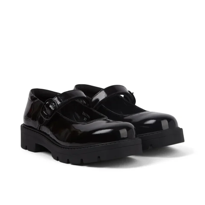 Zapatos Kori MJ Doll para mujer joven, de charol negro