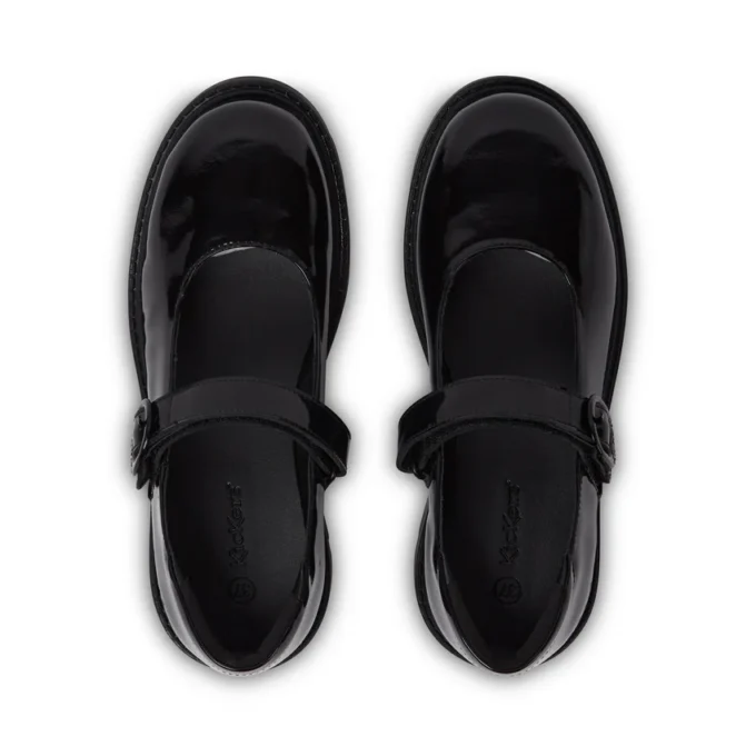 Zapatos Kori MJ Doll para mujer joven, de charol negro