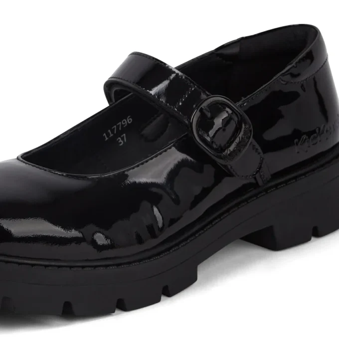 Zapatos Kori MJ Doll para mujer joven, de charol negro