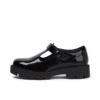 Zapatos Kori T-Bar de charol para mujer joven, color negro