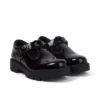 Zapatos Kori T-Bar de charol para mujer joven, color negro