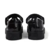 Zapatos Kori T-Bar de charol para mujer joven, color negro