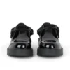 Zapatos Kori T Bar de charol para niñas, en negro