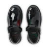Zapatos Kori T Bar de charol para niñas, en negro