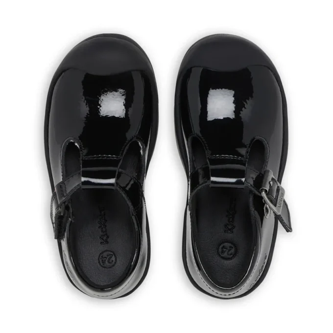 Zapatos Plunk Mj de charol negro para niñas