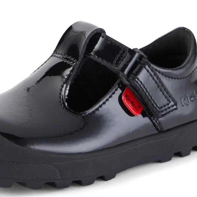 Zapatos Plunk Mj de charol negro para niñas