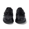 Zapatos Reasan Strap de piel para niño, color negro
