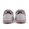 Zapatos T-Bar Wave de piel para niña, color blanco