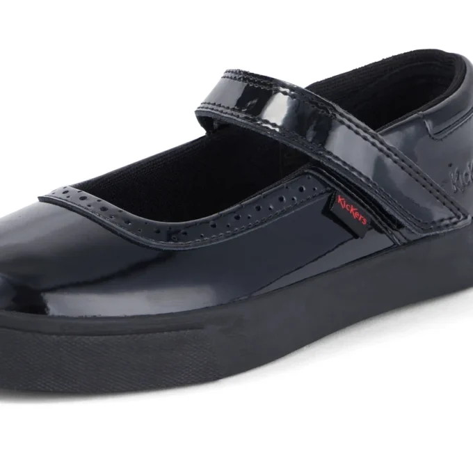 Zapatos Tovni Brogue MJ de charol negro para niñas