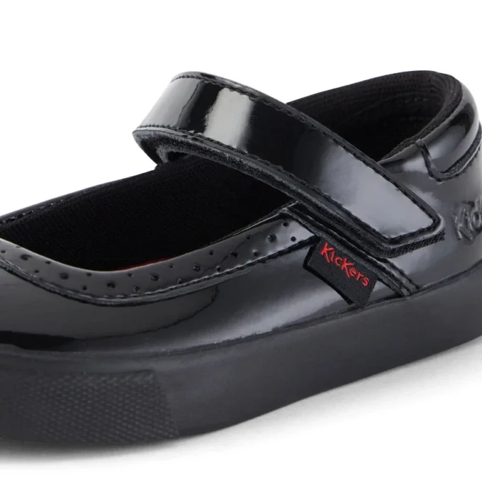 Zapatos Tovni Brogue MJ de charol negro para niñas