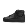 Zapatos Tovni Hi Stack Chain de piel para mujer joven, negros