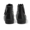 Zapatos Tovni Hi Stack Chain de piel para mujer joven, negros