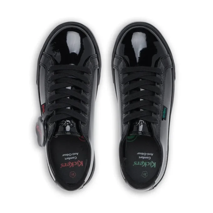 Zapatos Tovni Lacer de charol negro para niñas