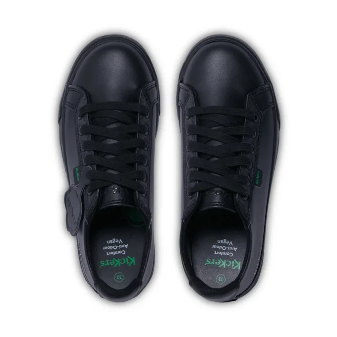 Zapatos Tovni Lacer de piel sintética para niños, unisex, negros