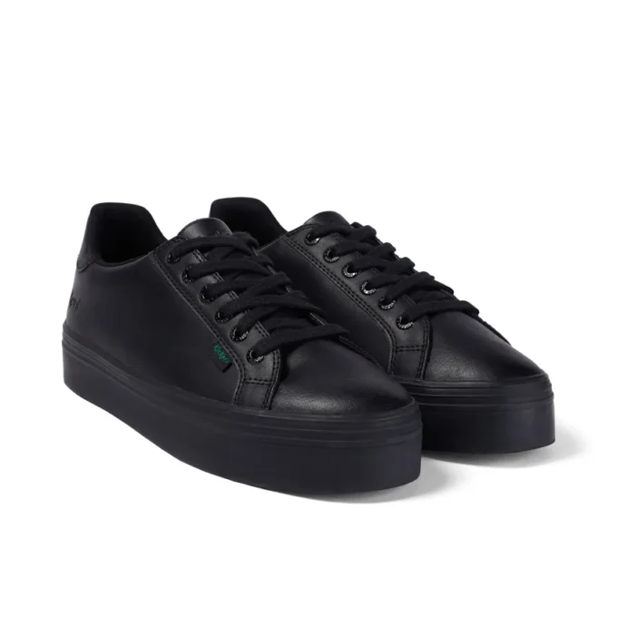 Zapatos Tovni Stack de piel para mujer joven, color negro