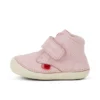 Zapatos unisex para bebé Softer Hi Baby de piel rosa claro